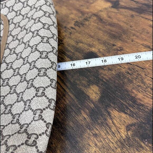 Gucci Vintage 1970's Large Coated PVC Tote Bag in Plus GG Web (GGXX150) - Picture 14 of 16